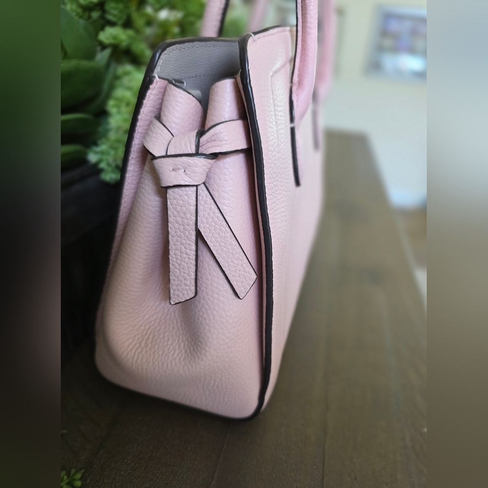 Kate Spade Mini Knott Leather Satchel/Crossbody In Mochi Pink - Picture 7 of 11